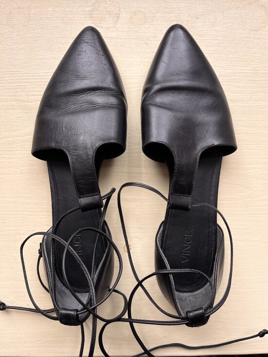 Vince Shoes - Vince Black Noella Flats